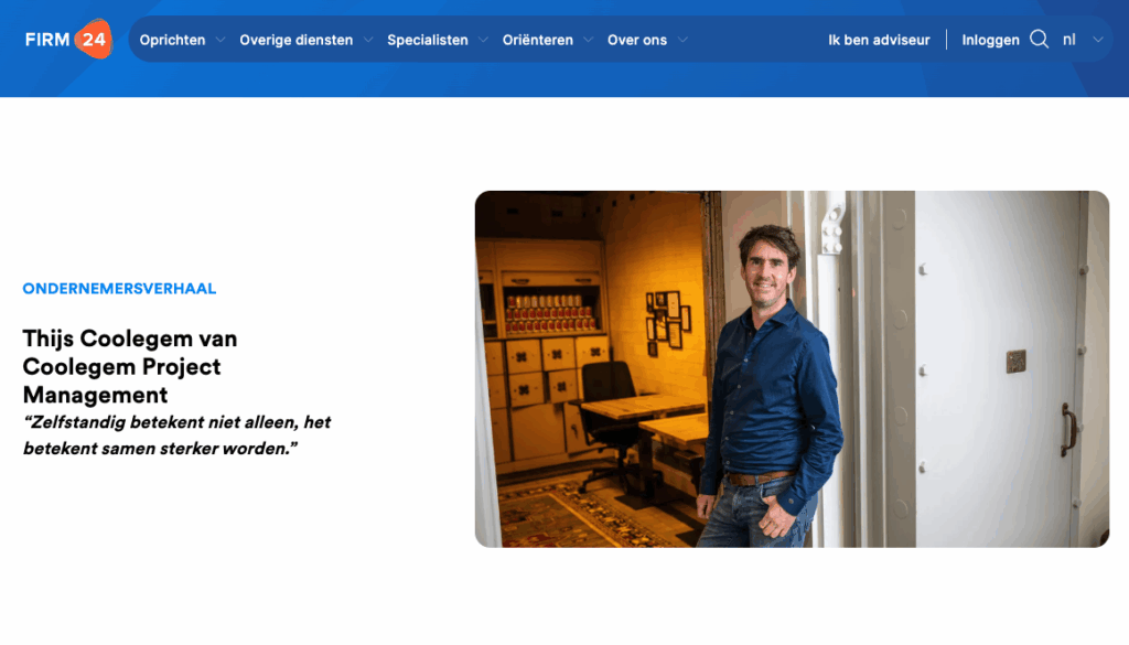 firm24 artikel Coolegem Project Management